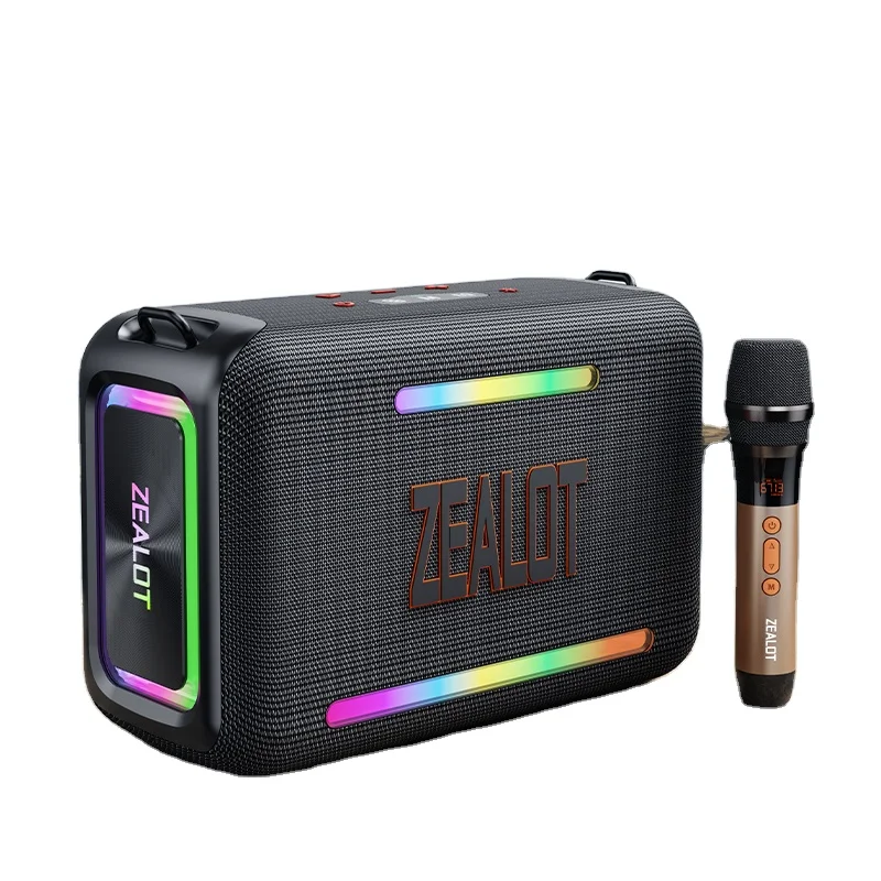 ZEALOT S95M ポータブルワイヤレススピーカー RGB LED 深いバスサウンド