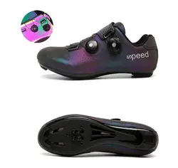 Сверхлегкий с двойными пряжками для велоспорта MTB Световой для шоссейного велосипеда велосипедная обувь самофиксирующаяся велосипедная шипа обувь профессиональные кроссовки для мужчин
