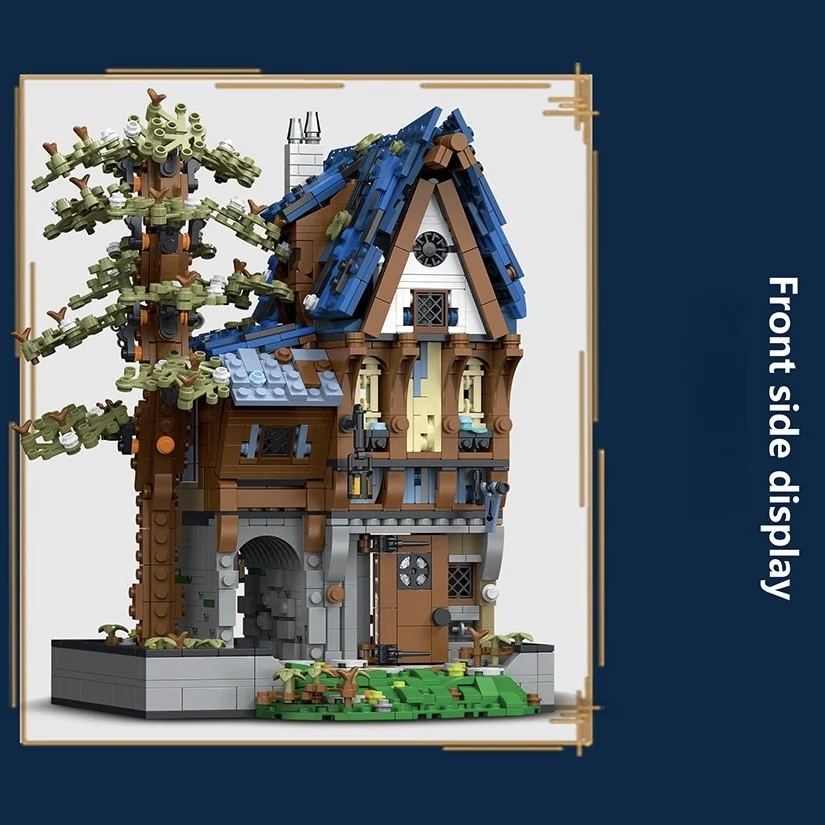 MORK 033032 Medieval Magician Building Blocks Sets City Street Series Model Building Blocks Toys  for Children