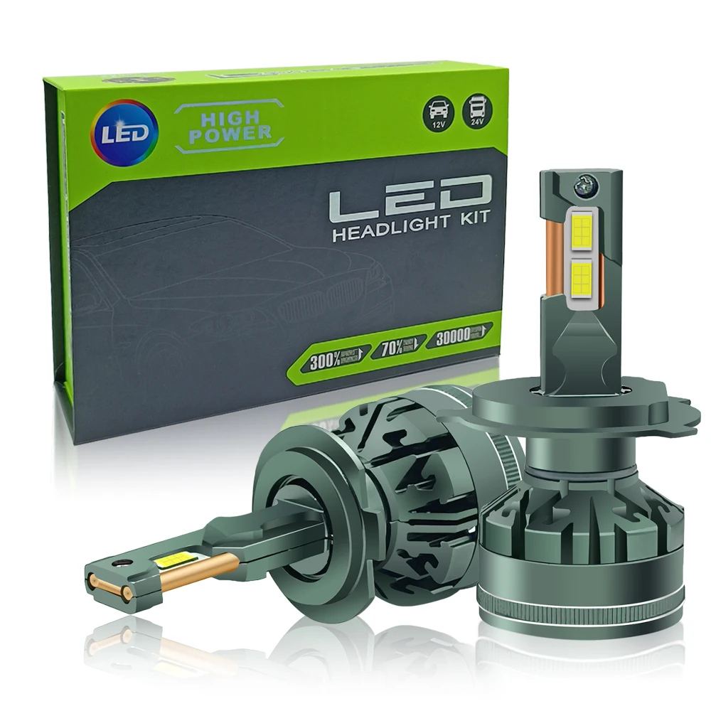 High Lumen 40000lm 3570 CSP Led Car Lights Bulb Accessories H1 H4 H7 9005 V45PRO Auto Led Headlight