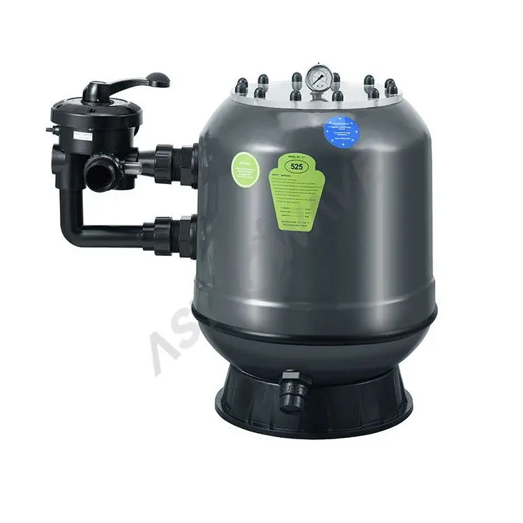 Factory Price Side Mount Sand Filter Circulation Visible Laminated Sand Filter for Swimming Pool and Spa