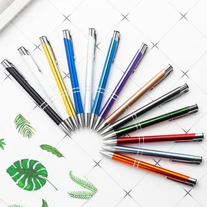 Personalised Pens with Customized logo Imprint Ballpen Cheap Advertising Metal Ball Pen