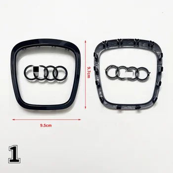 Car Styling steering wheel center logo Covers Stickers Trim for Audi A4 B6 B7 B8 A6 C6 A5 Q7 Q5 A3 Q8 S3 8v Interior Accessories