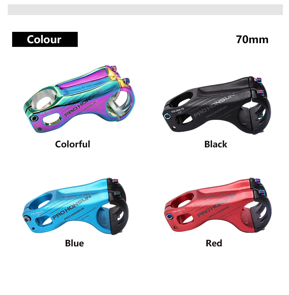 MTB Mountain Bike Stem Road Bike Stem Bicycle Handlebar Stem  -17 6061 ultra Light Aluminum Alloy Bicycle Parts