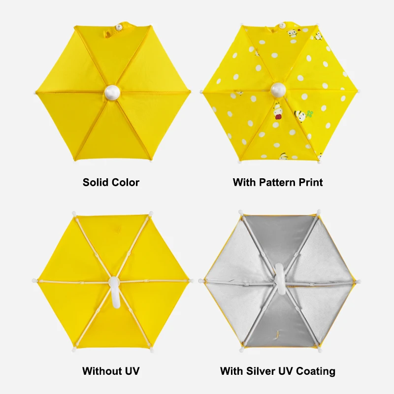 Manual Open Shenzhen Factory 5 Inches Small Portable Mini Sun Block Phone Umbrella