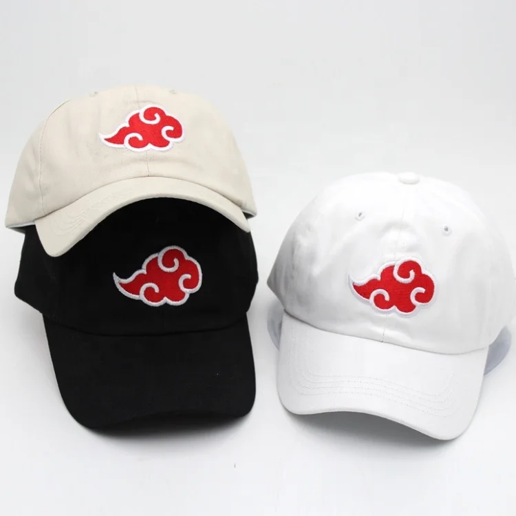 100% Cotton Japanese Akatsuki Logo Anime Cartoon Dad Hat Uchiha Family Logo  Embroidery Baseball Caps Black Snapback Hats - Buy Snapback Hats,Baseball  Caps,Anime Product on 