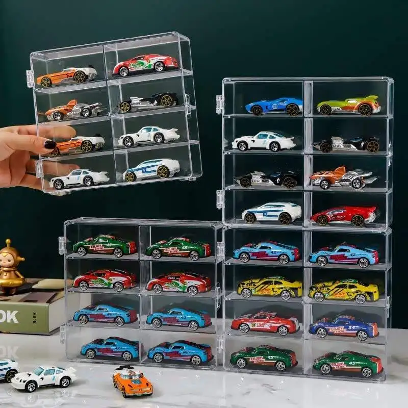 Acrylic Model Car Protector Toy Storage Wall Mounted or Tabletop Land 1/64 Car Die Cast Display Case