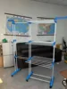 Double-Row Foldable Clothes Airer-Blue