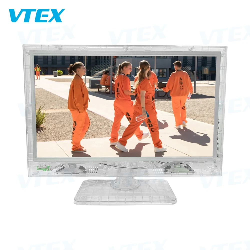 High Security Government Prison Jail Use Transparent  Case Cover TV  13 15 19 22 Inch Jail Prison TV Set