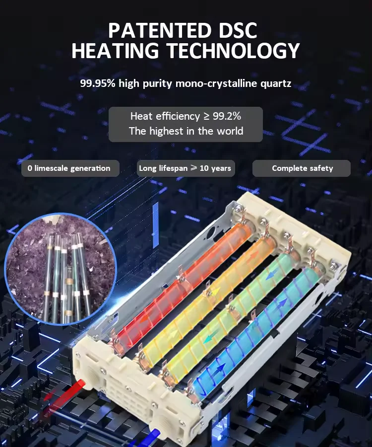 Hannover High Efficiency Water Heater with Thermostat Hair Salon and Hotel Electric Geyser Water Heaters