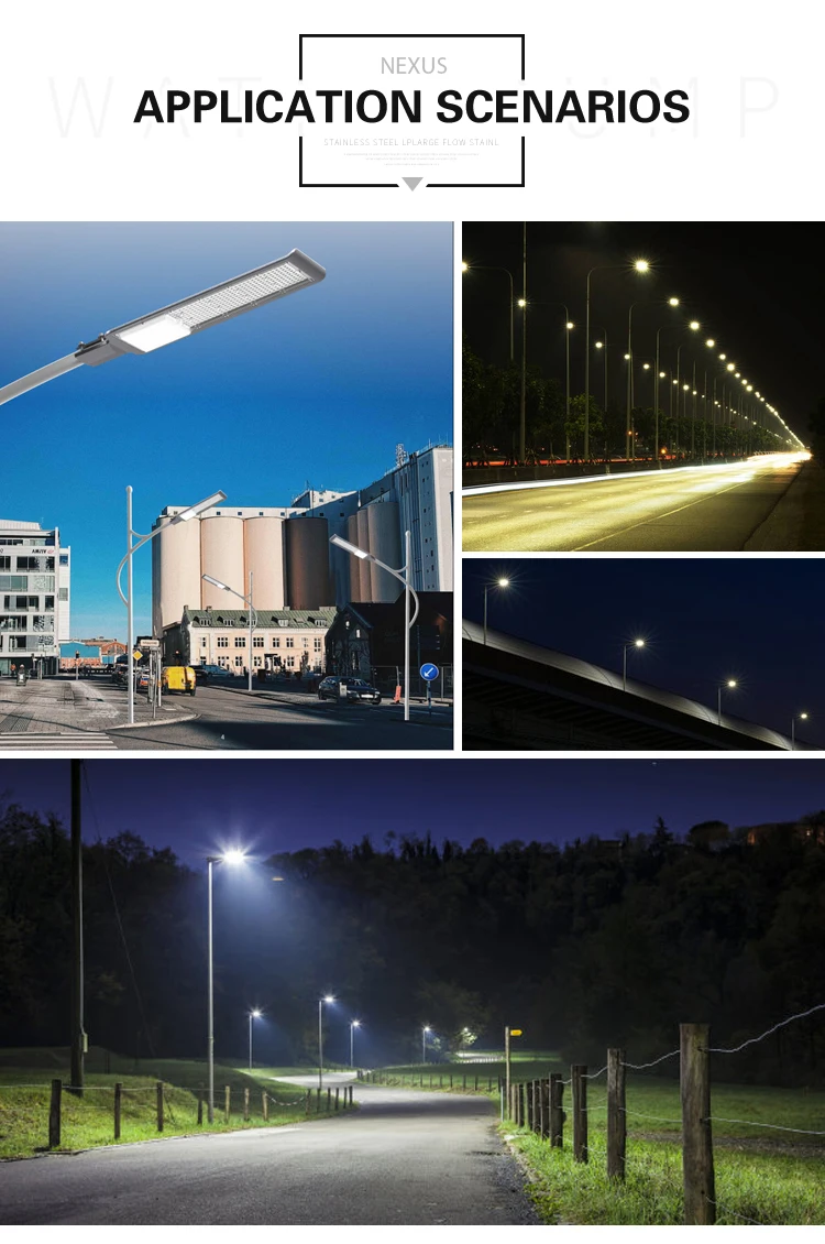 High Luminous Efficiency Aluminum Ip66 Outdoor Road Light Waterproof 