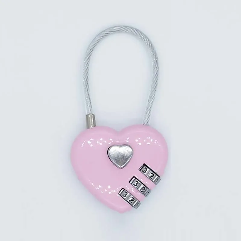 Vintage a Forma Di Cuore Lucchetto Con Chiave Piccola