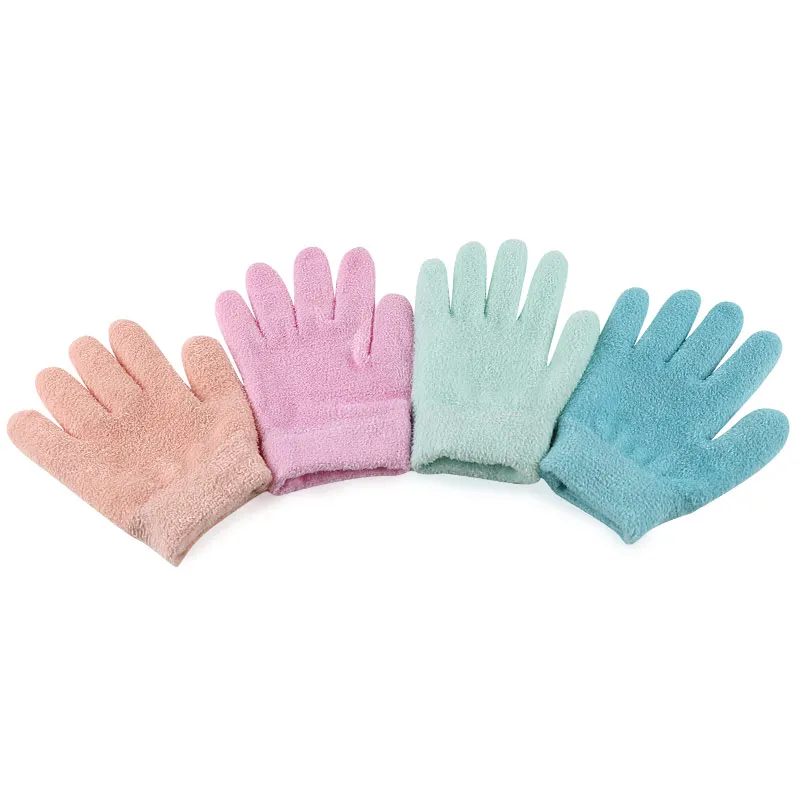 Увлажняющие перчатки, Увлажняющие гелевые Спа Перчатки для восстановления и размягчения сухих потрескавшихся рук, уход за кожей, силиконовые гелевые перчатки с маслом