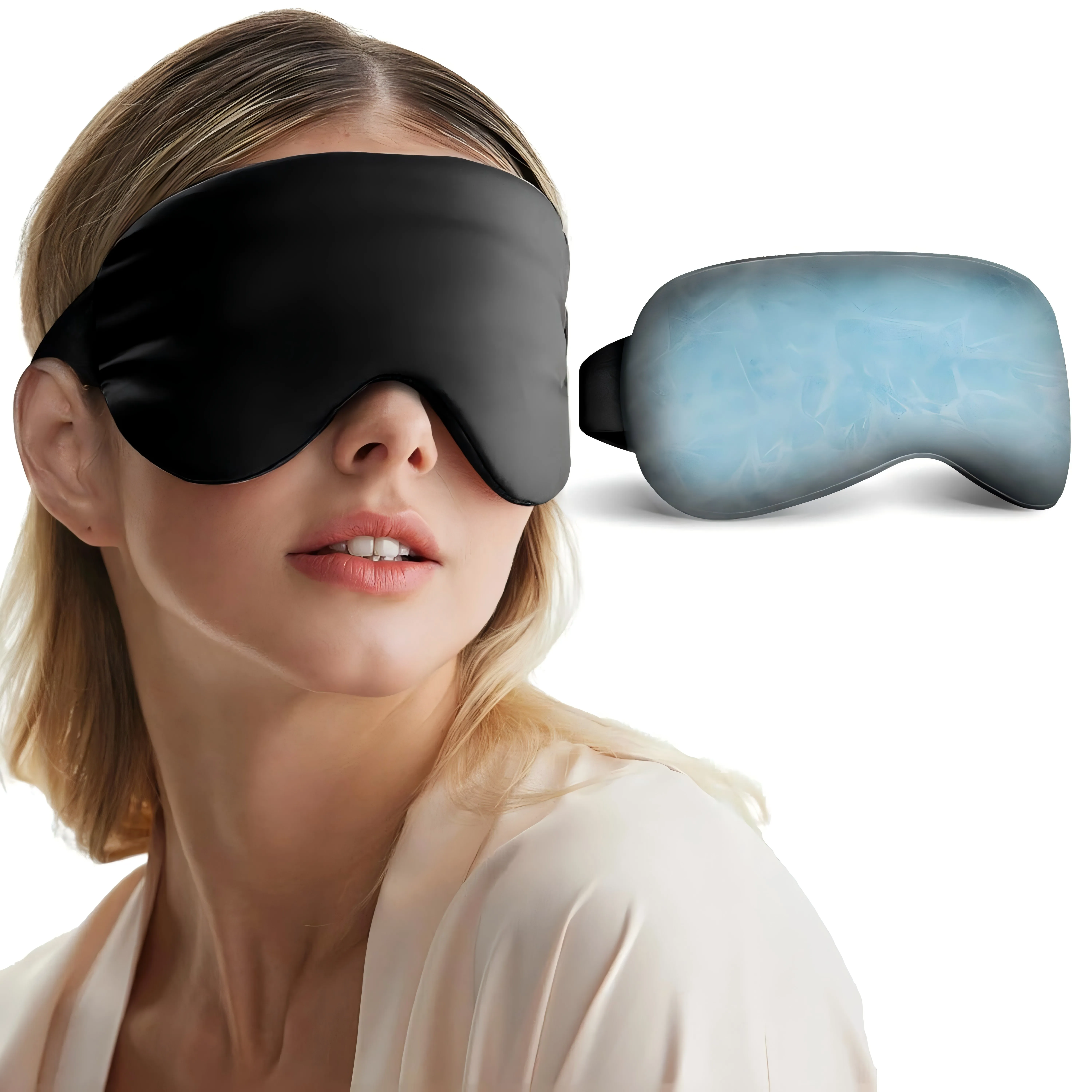 Gel Sleep Eye Mask Cooling Heating Reusable Hot Cold Headache Relief Migraine UK | UK - View #12