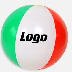 Высококачественный пляжный мяч из ПВХ с принтом логотипа на заказ для летних игр открытом