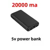 Banco de energía negro de 5V