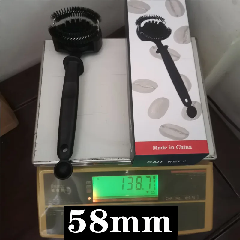 Coffee machine cleaning brush Circular coffee brush Long handle brewing head cleaning brush Kitchen cleaning tools factory