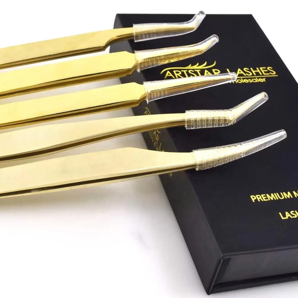 Профессиональный пинцет для ресниц из нержавеющей стали с фирменной торговой маркой объема легкий Пинцет