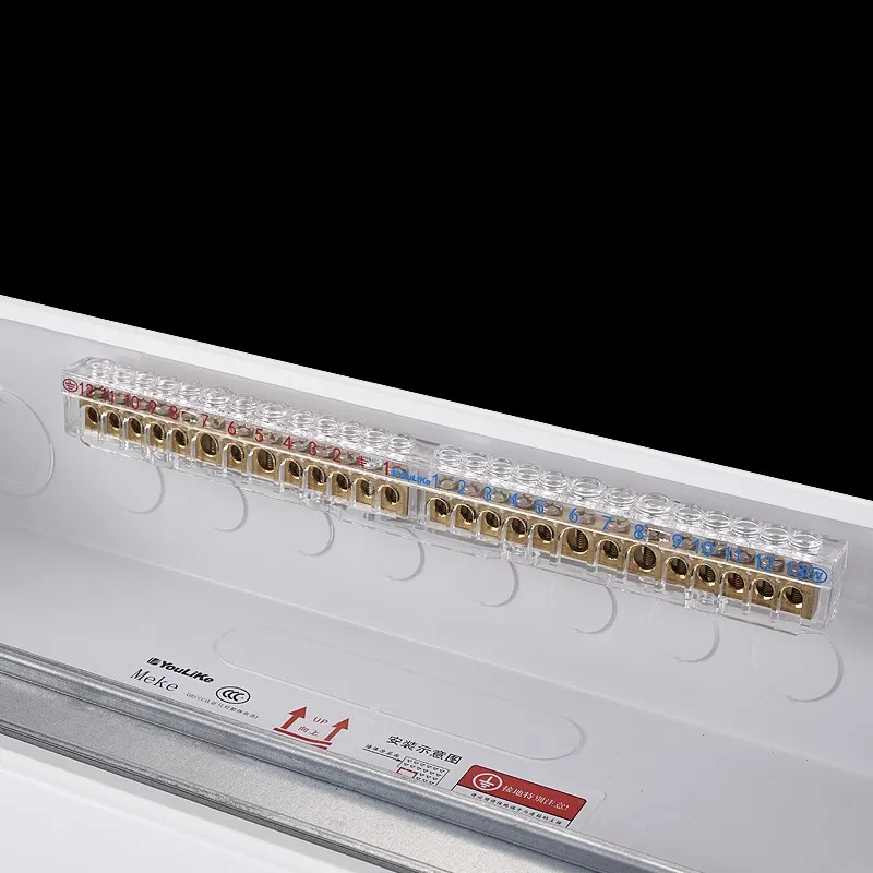 Wall Mount Distribution Panel Box 21 Way Metal Consumer Units Single ...