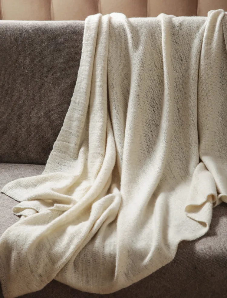 Inner Mongolia Natural Cashmere Throw Custom Blanket Cashmere Plain