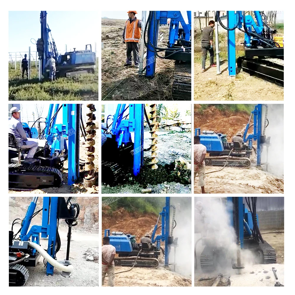 Best Selling 2026 Bore Pile Machine HWL500R Screwing Hengwang Solar Photovoltaic Pile Driver Machine Hammering Drilling Diesel