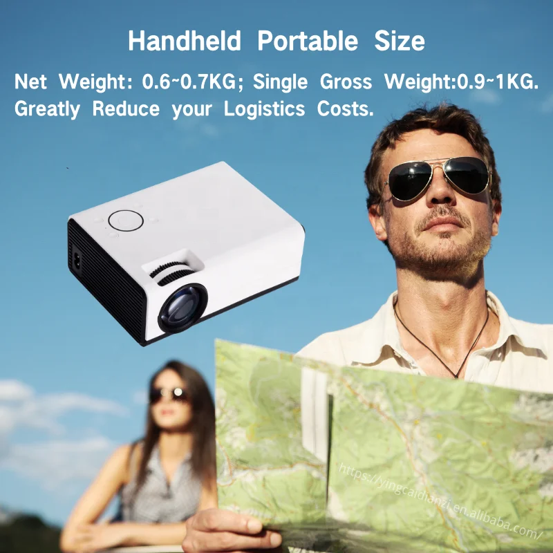 
 Светодиодный видеопроектор 4K, домашний Wi-Fi умный Android проектор  