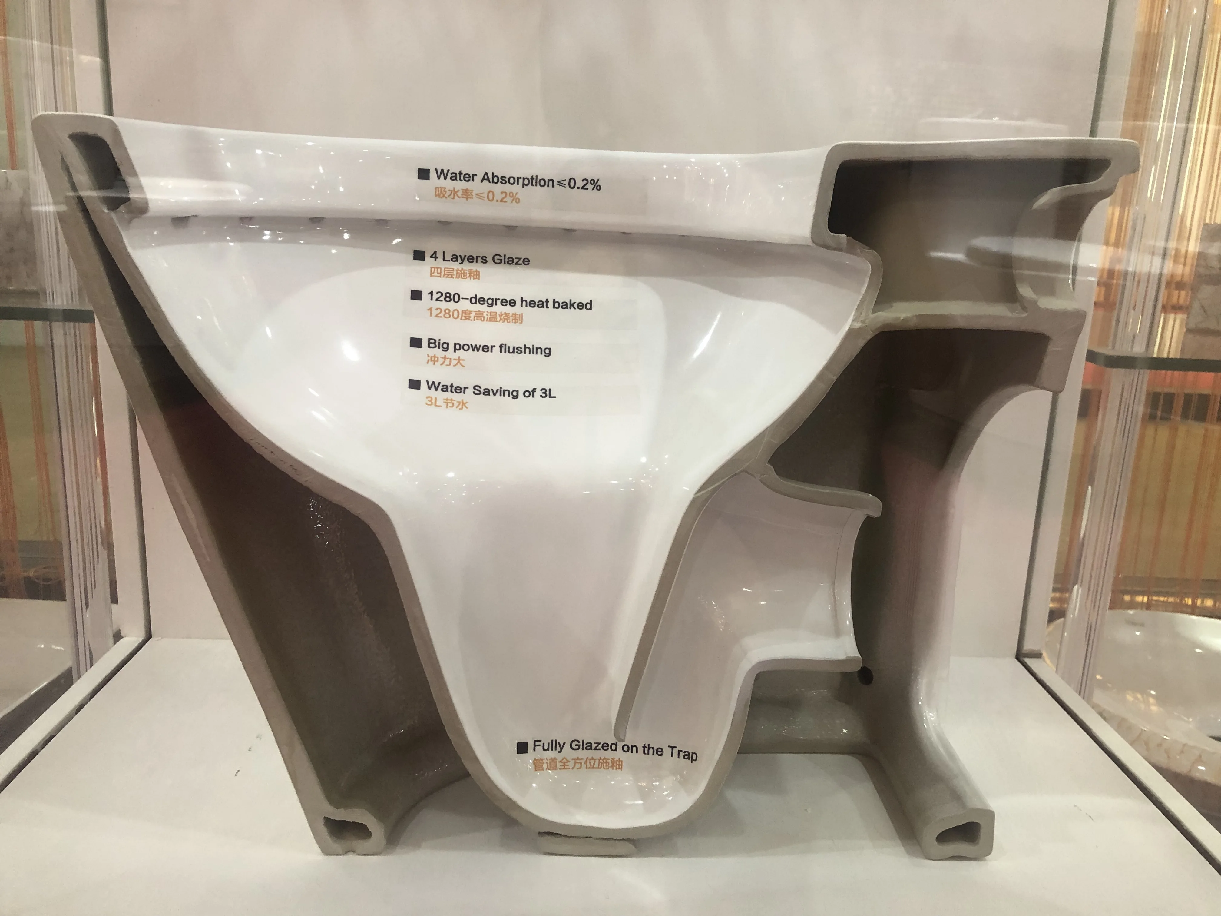 Empolo Modern Wall Hung Toilet Bidet Gloss White Ceramic Ptrap One