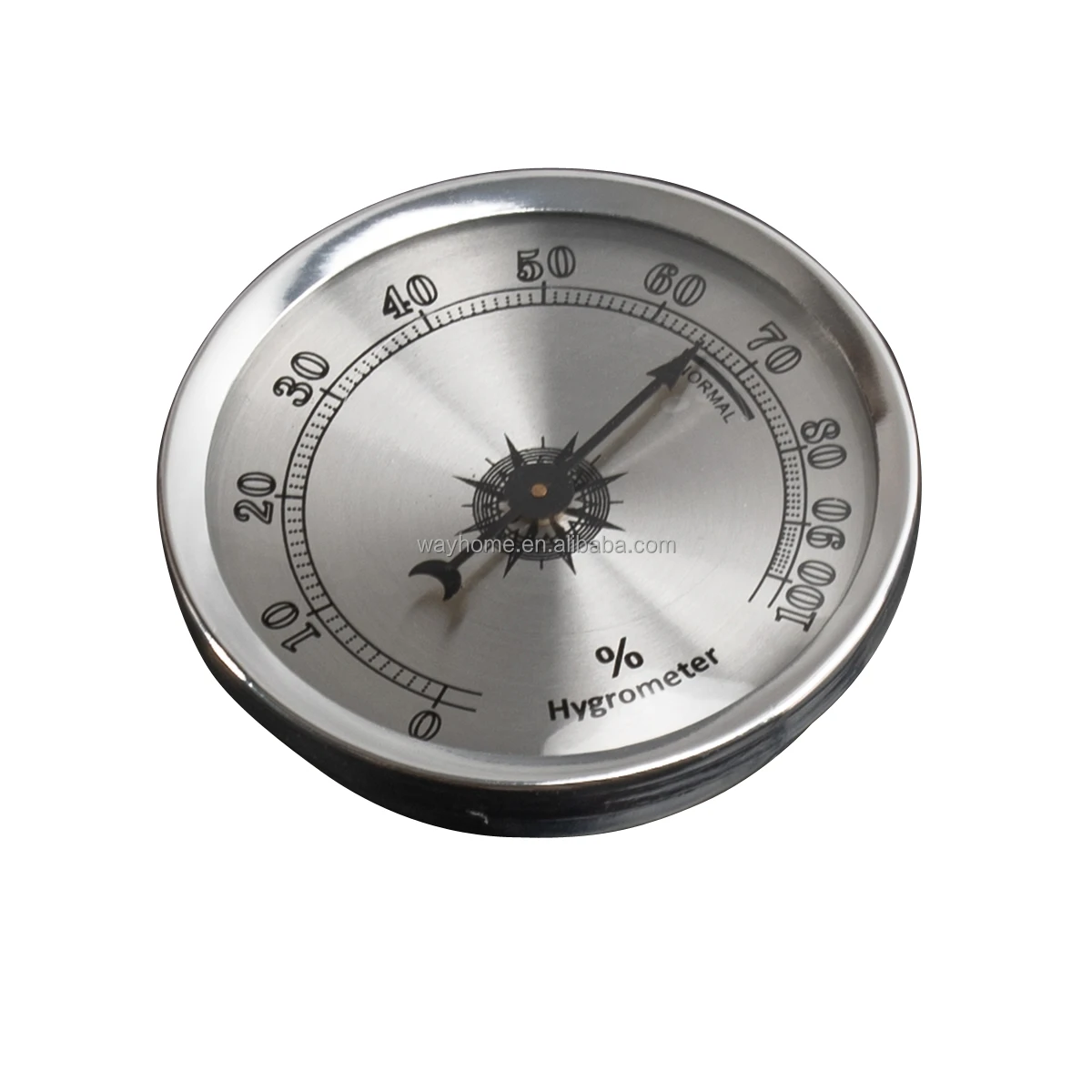 Латунь аналоговый гигрометр с Стеклянная лицевая сторона для хьюмидоры сигарный CG-023S