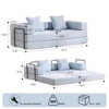 Baby Blue + Chenille + 3 Seat