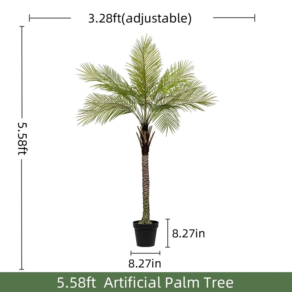 Coconut tree Palm tree 180cm/220cm/250cm/280cm stimulation indoor/outdoor hotel decorative artificial plants factory