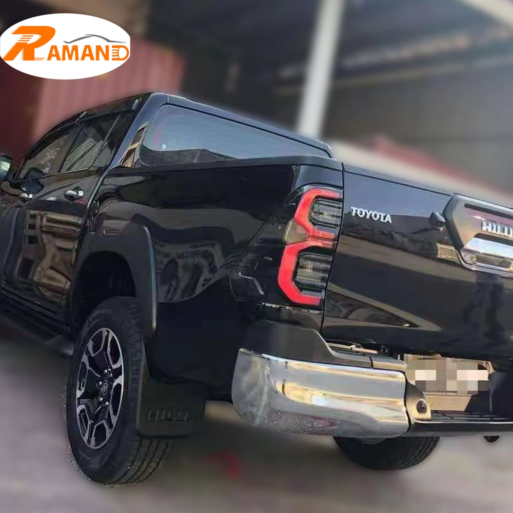 Factory Lamp New Items LED Tail Light for Hilux Revo Rocco 2015 2016 2017 2018 2019 2020  2021 Black Frame