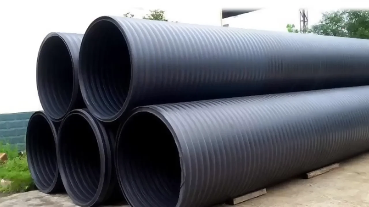 Large Diameter Double Wall Smooth Internal Hdpe Culvert Pipe Steel ...