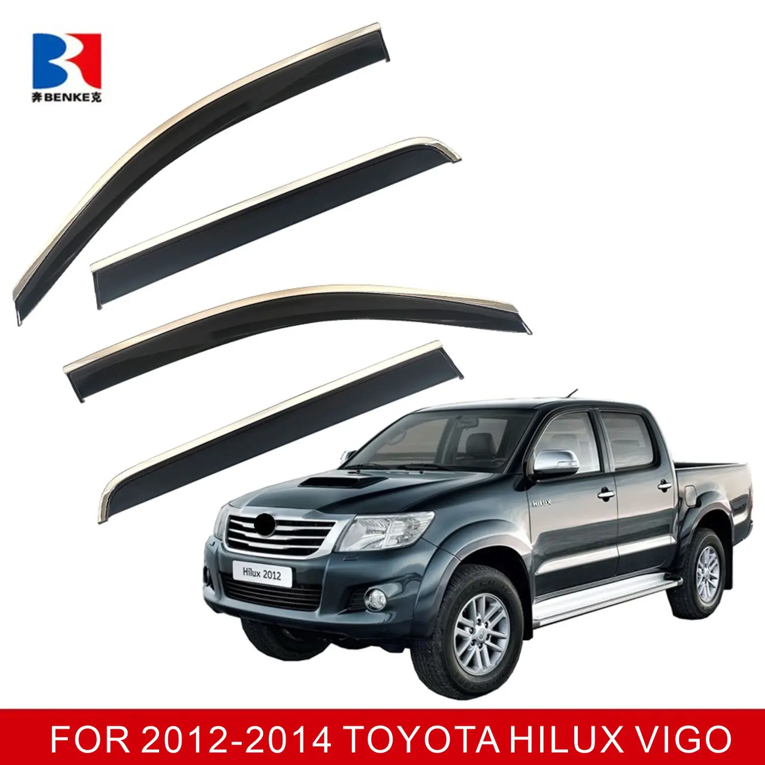 For Toyota Hilux Vigo 2012 Oem Injection Deflector Pc+ Stainless Steel ...