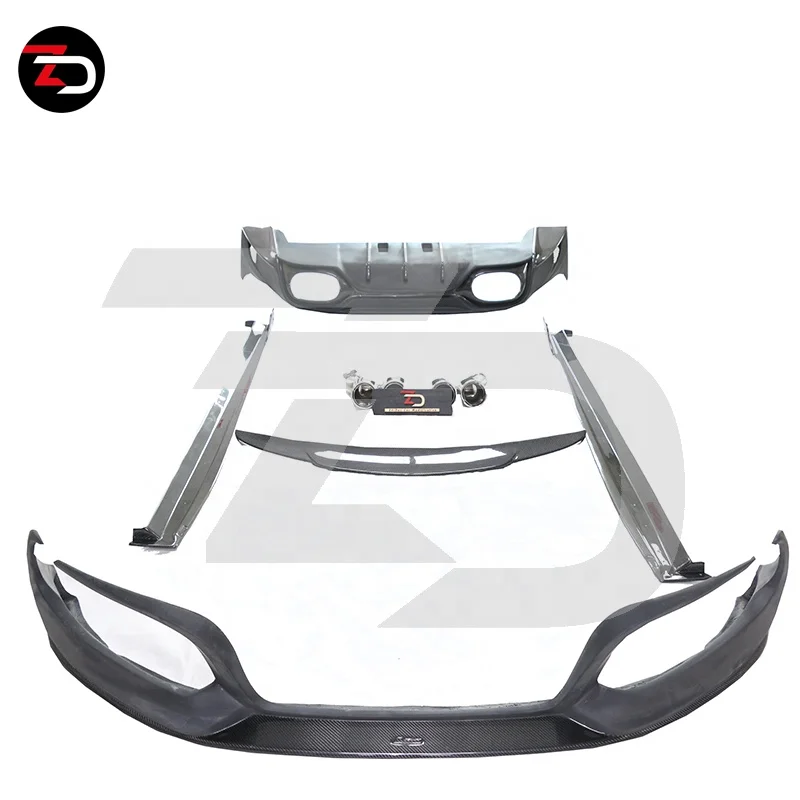 Factory Direct Sales ASP Style Carbon Fiber Body Kits for XE Front Lip Rear Diffuser Side Skirts Spoiler