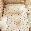 Double-layer gauze baby bed sheet-cake puppy