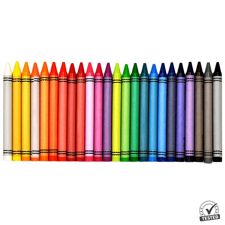 Wholesale Cheap Nontoxic Washable Crayons 6 8 12 16 20 24 48 Colors