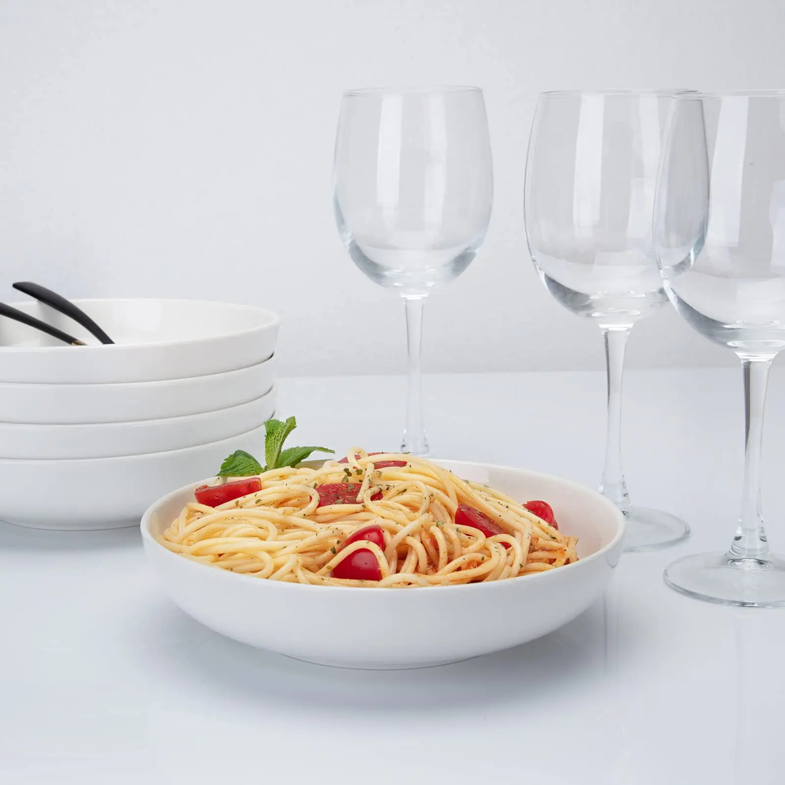 Ceramic Pasta Soup Bowls and Plates Set Salad Bowls Large Serving Plates Soup Bowl supplier