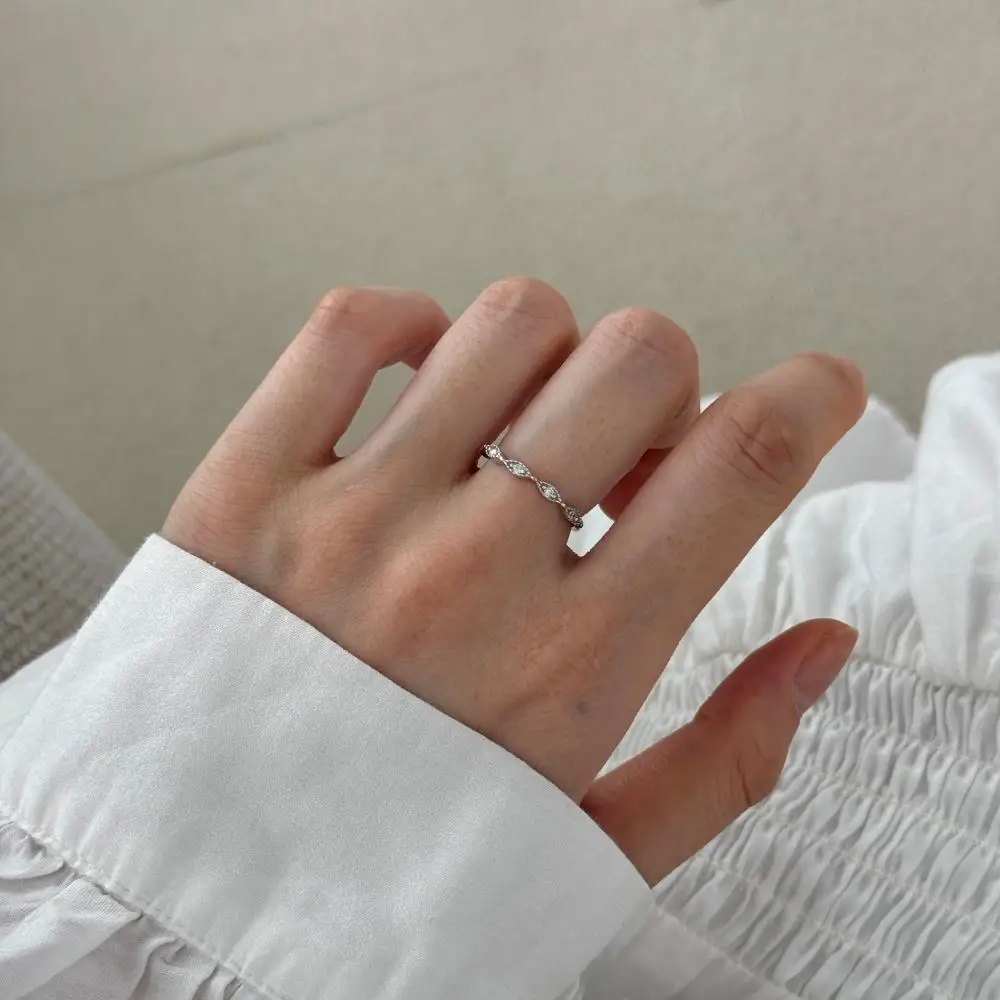 KAKODIY Fashion Evil Eye Open Girls Ring Women Wedding Engagement 925 Sterling Silver Ring detail 1