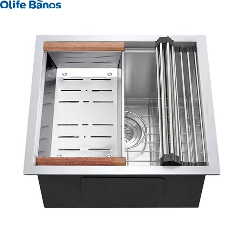 Olife Banos High Quality China Wholesale Factory Price Farmhouse Workstation Kitchenware Faucet Stainless Steel Kitchen Sinks details