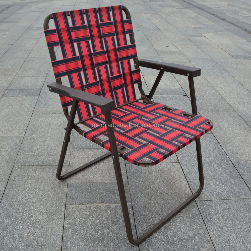 Classic Iron bed Folding Lawn Chair Deluxe Picnic Custom Lawn Chairs