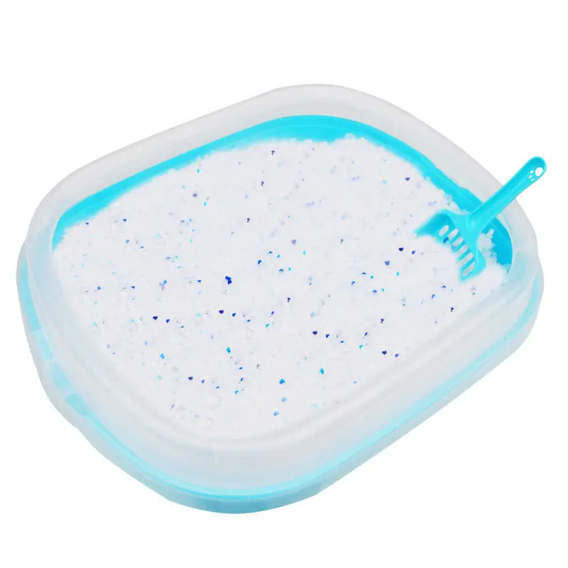 高品質の着色シリカゲル猫用トイレ脱臭脱臭防塵クリスタル猫用トイレ