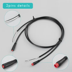 Electric Bicycle Ebike Motor Extension Cable M8 3 pin Connector m8 A code Metal Connector With Cable For Lcd Display