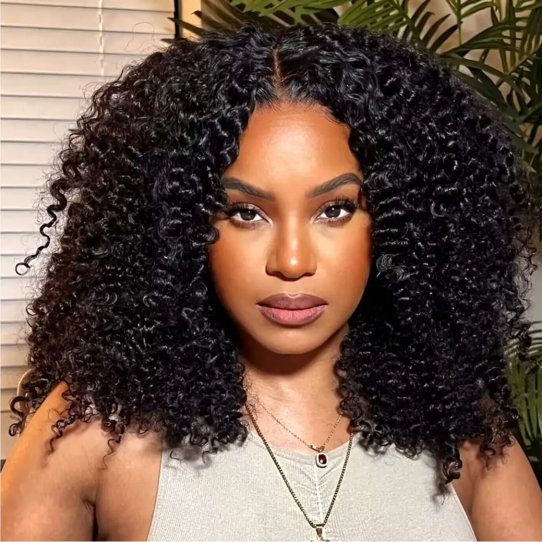 150% Density Afro Kinky Curly Wigs Remy Glueless Human Hair Wigs For ...