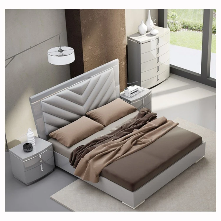
 Современная роскошная мебель для спальни MHAA002 длинное изголовье кровати большого размера  