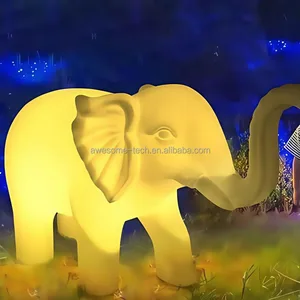 Large Outdoor Waterproof LED Animal Elephant Decorations IP65 Rated Lights for Halloween Event & Party Decorations