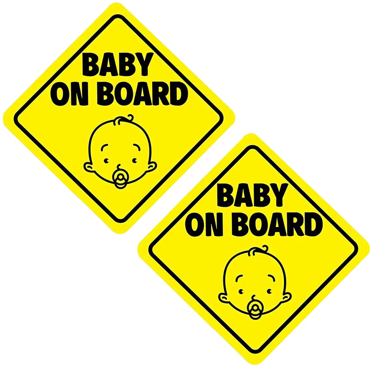 Reflective Magnetic Baby On Board Removable Sign For Car Child On Board ...