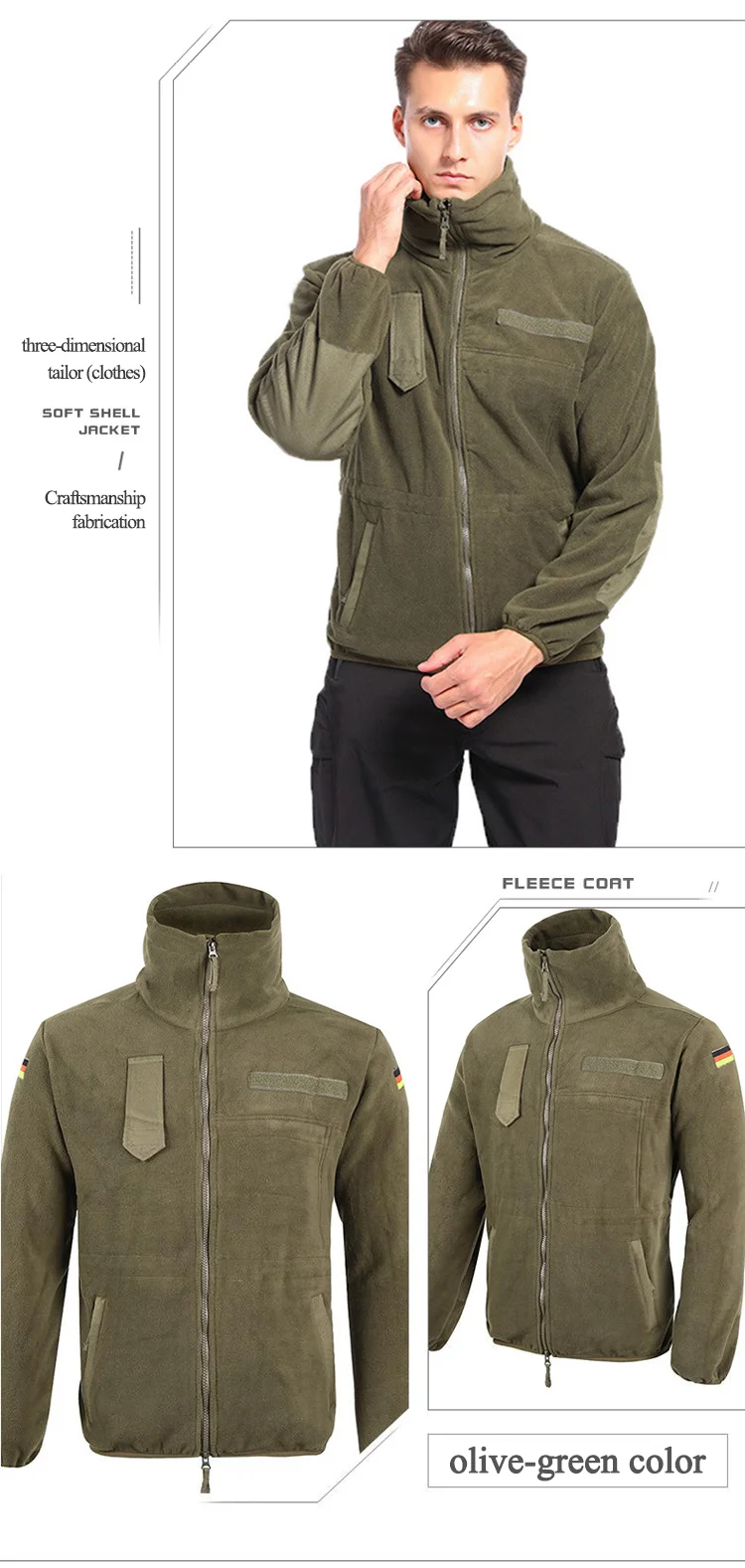 Wholesale Warm Tactical Fleece Jacket