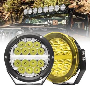 Auxiliary Light LED Head Work Lamp White DRL LED driving light 7 inch round led truck off-road light  for UTV ATV Jeep JK JL