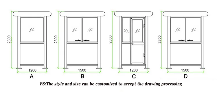 Safe Metal Shack Elegant Sentry Box Portable Temporary Kiosk Security ...