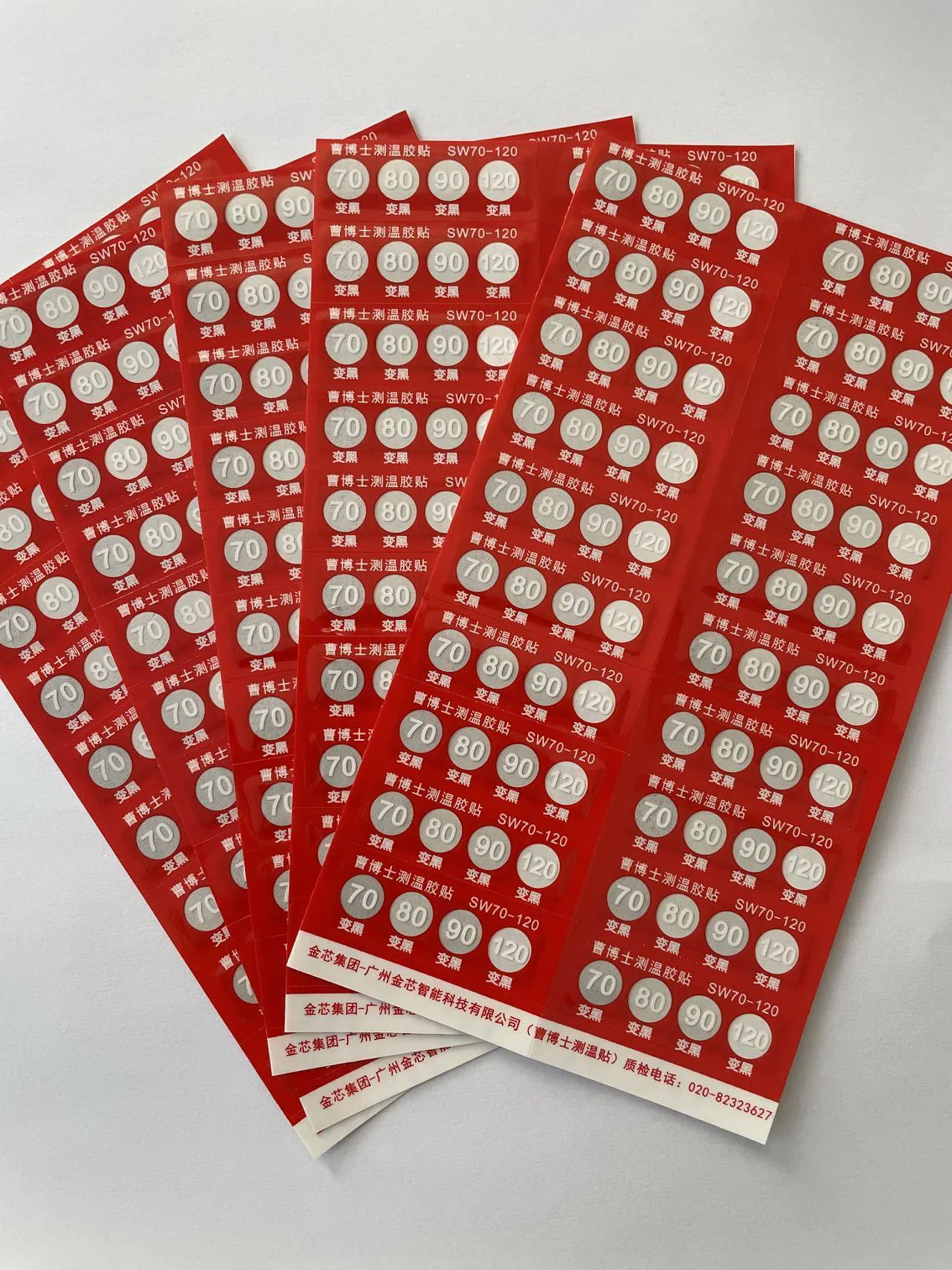 Heat Indicator Reversible Temperature Label Wholesale Color Change High ...